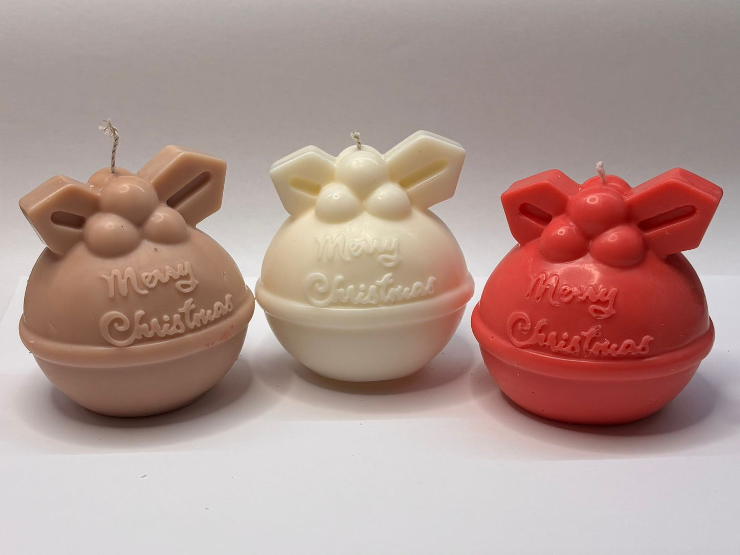 Kerstbal Kaars - SET VAN 3