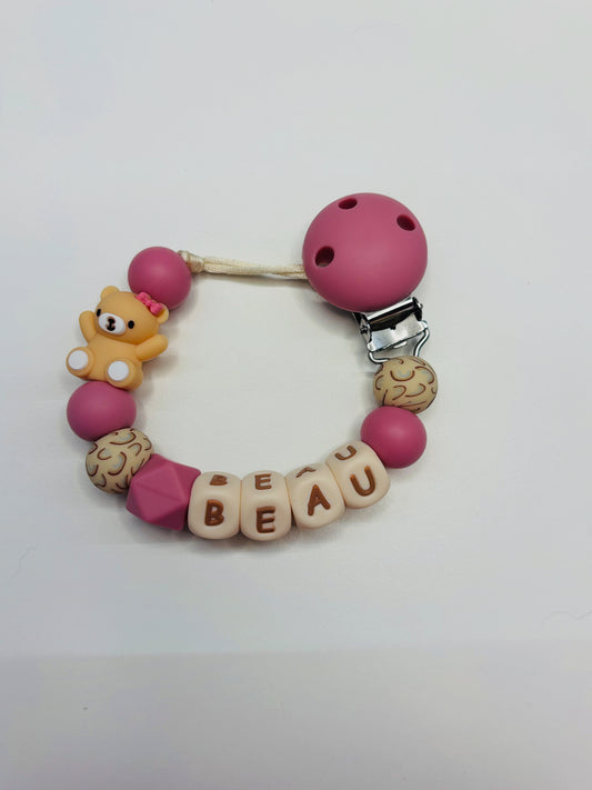 Speenkoord met naam "DELUXE" [BEAU]