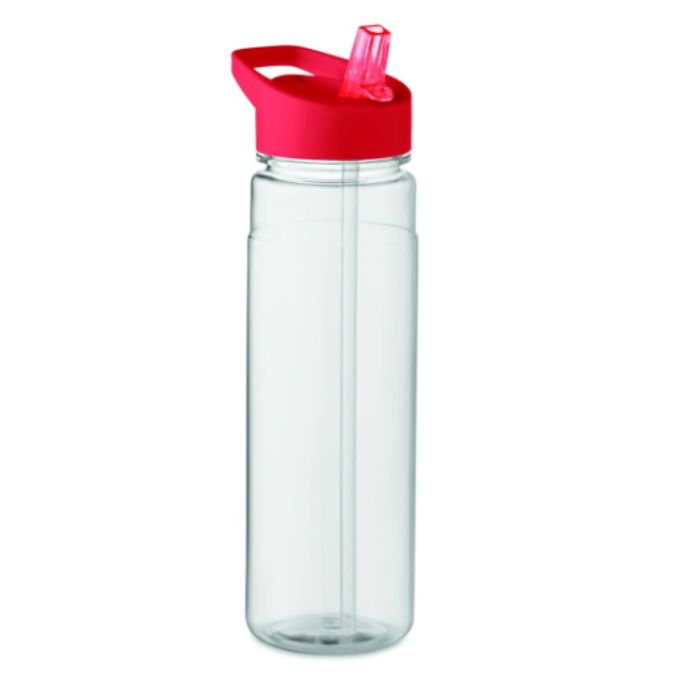 Gepersonaliseerde drinkfles met fliptop - 650 ml [ROOD]