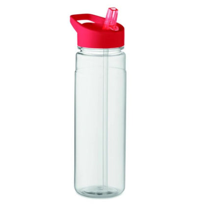 Gepersonaliseerde drinkfles met fliptop - 650 ml [ROOD]