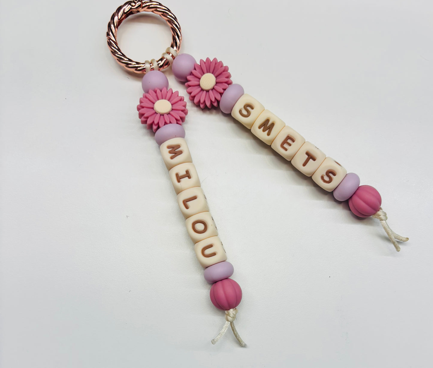 Duo-sleutelhanger met naam [MILOU]