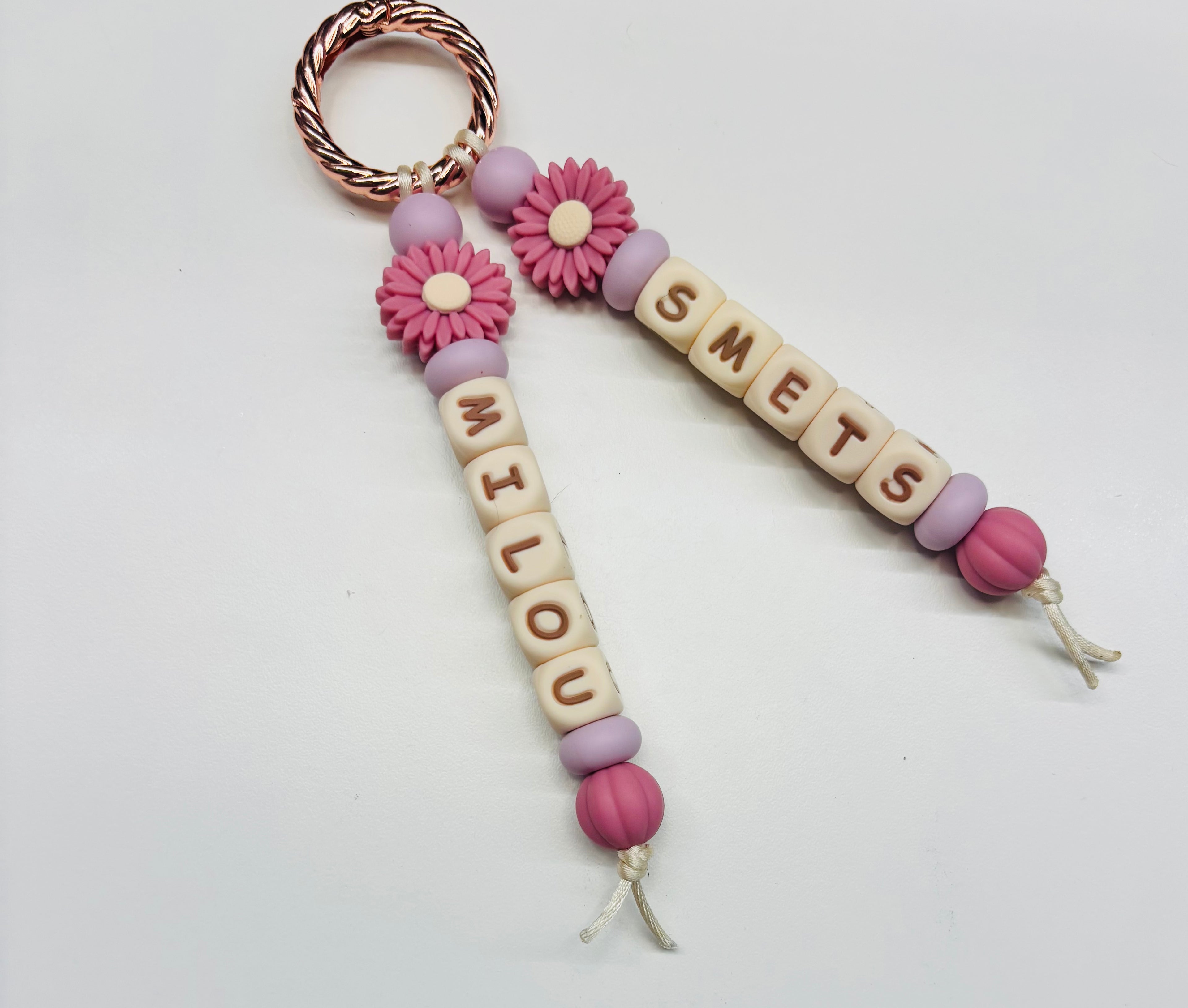Duo-sleutelhanger met naam [MILOU]