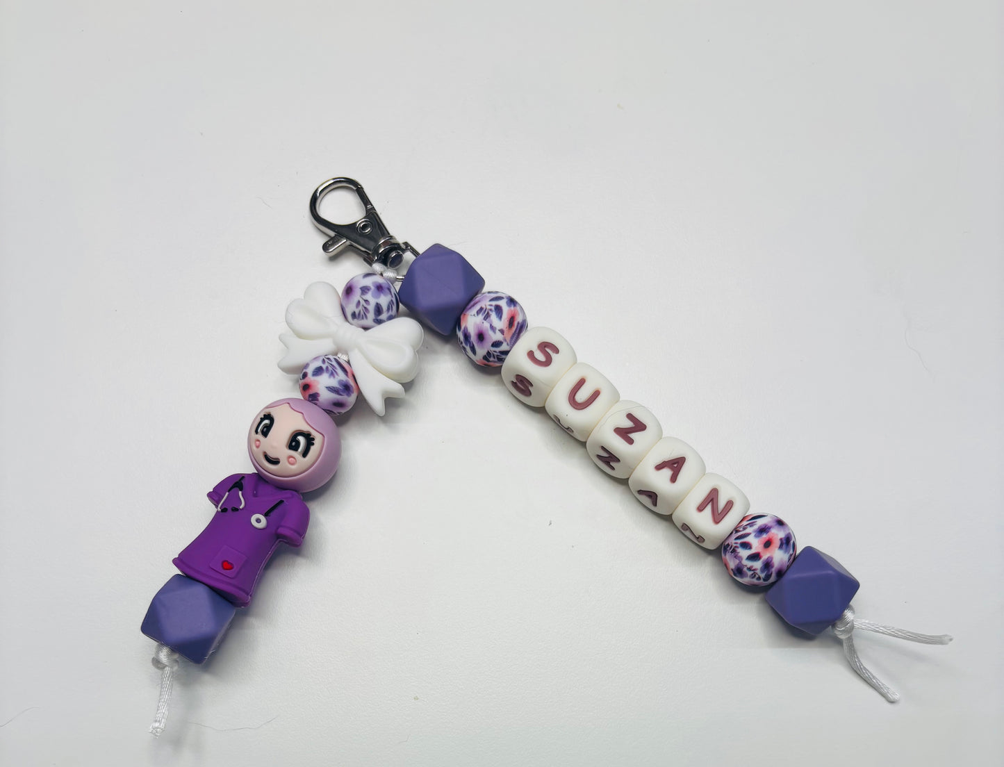 Duo-sleutelhanger met naam [SUZAN]