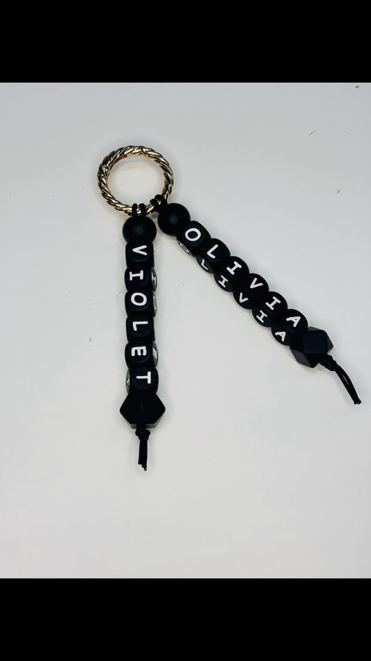 Duo-sleutelhanger met naam [OLIVIA-VIOLET]