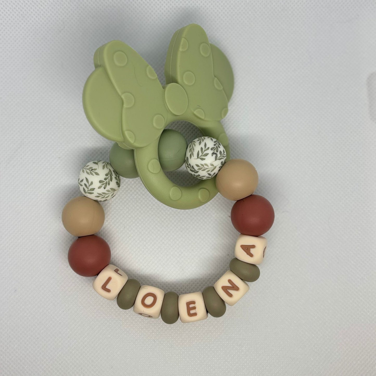 Bijtring duo met naam [LOENA]