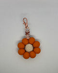 Luxe sleutelhanger bloem [ORANJE]