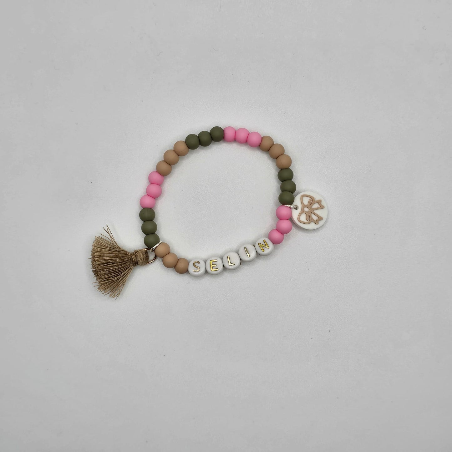 Siliconen armbandje met naam - [SELIN]