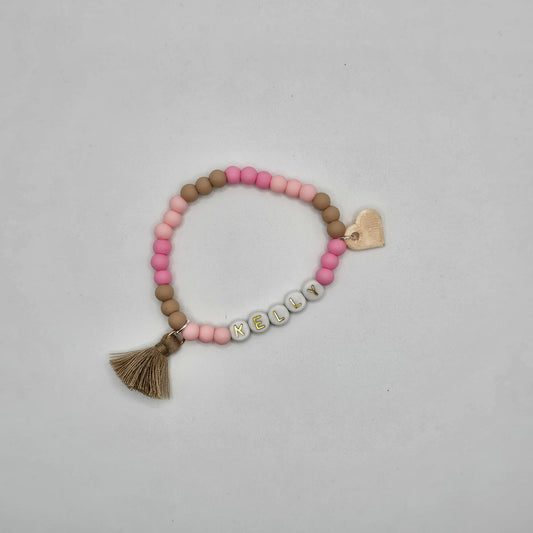 Siliconen armbandje met naam - [KELLY]