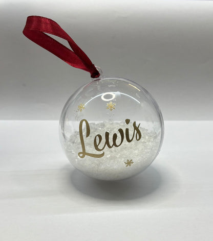 Gepersonaliseerde Kerstbal met NAAM