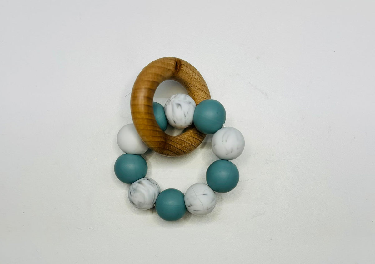Bijtring Hout [MARMER BLAUW ]