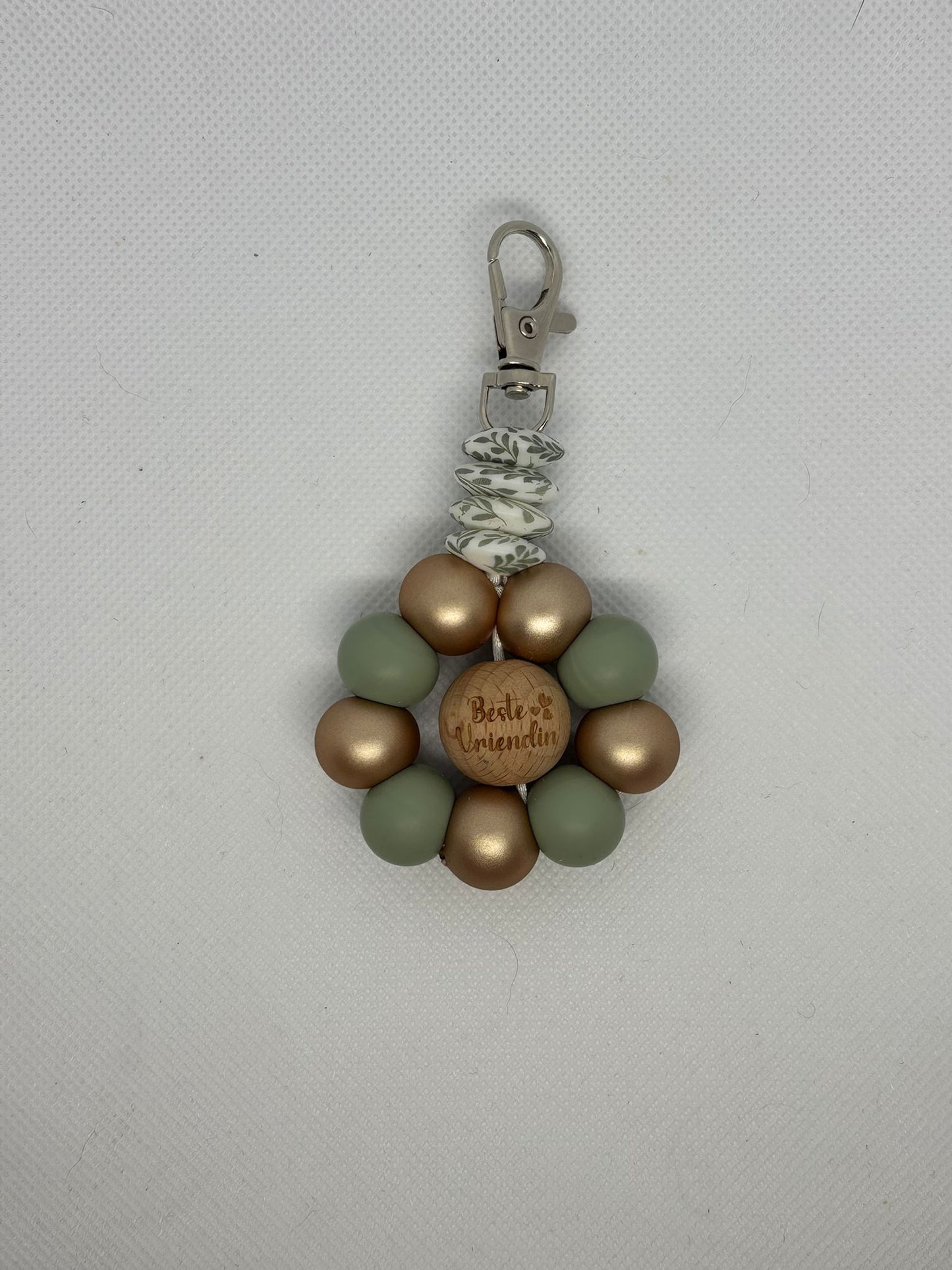 Luxe sleutelhanger bloem [BESTE VRIENDIN ]