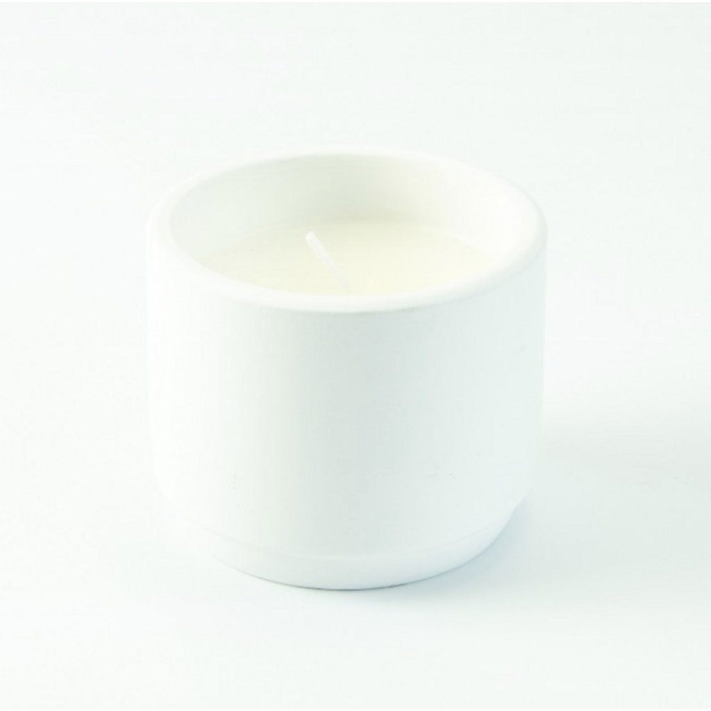 Kaars in keramiek potje