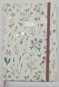 Wit met bloemen