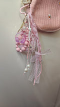 Bag charm roze